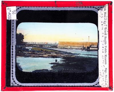Lantern Slide, Grand River Log Jam