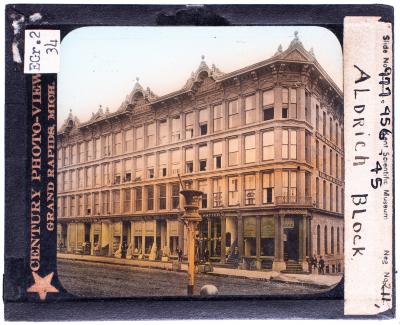 Lantern Slide, White - Godfrey - Aldrich Blocks