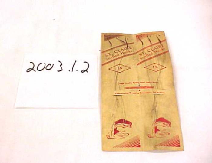 Snelled Fish Hooks, 6 On A Card, St. Claire