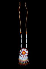 Beaded Sun Rosette Necklace