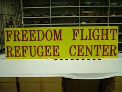 Sign, Freedom Flight Refugee Center