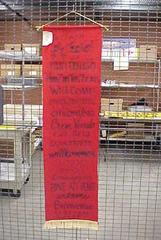 Welcome Banner From Grand Rapids Freedom Flight Refugee Center