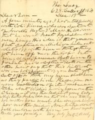 Letter, John Mosby to Sam Chapman