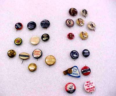 Collection Of Pin Back Buttons
