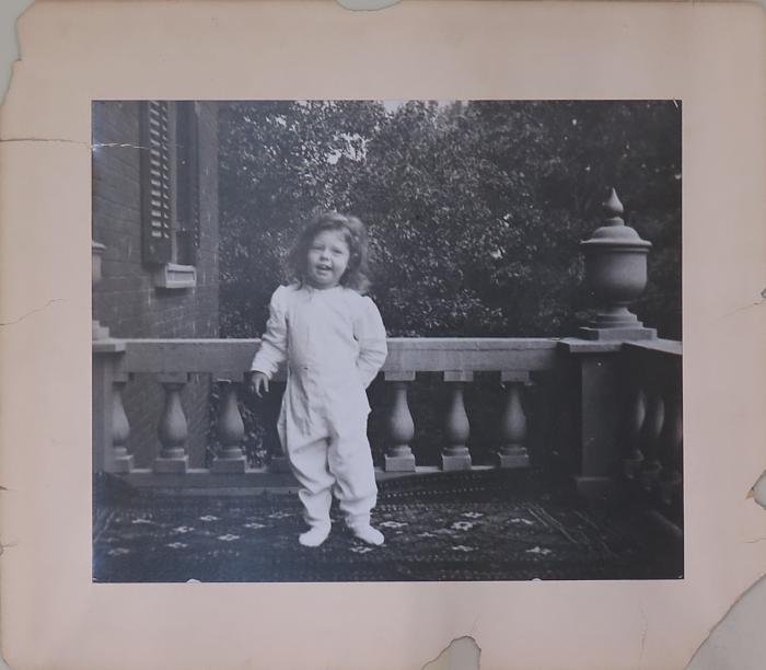 Photograph, Mary Leffing Waters On The Balcony Of Her Parents' House, 1893-1896