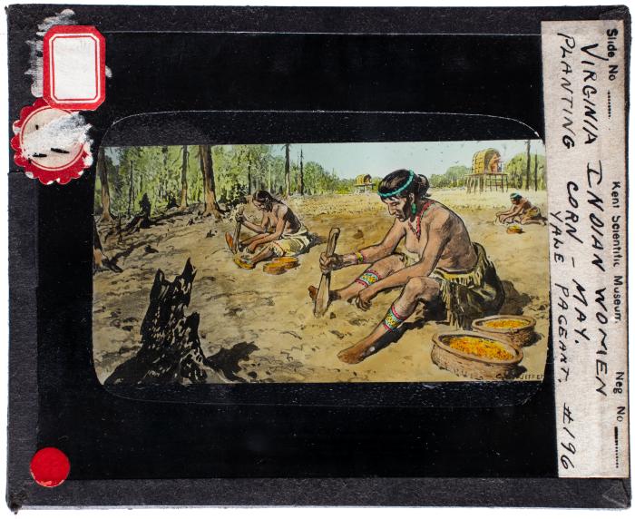 Lantern Slide, Planting Corn