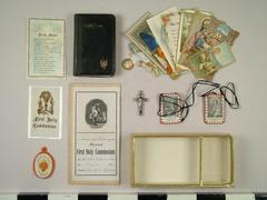 1st Communion Remembrance Box And Accessories, Grand Rapids Polish American Archival Collection #127