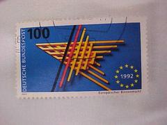 Postage Stamp, Single European Market, Germany
