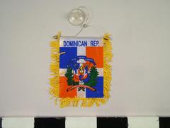 Automobile Rear-view Mirror Flag, Dominican Republic