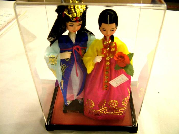 Korean Bride And Groom Doll Set, Yi Family Archival Collection #143