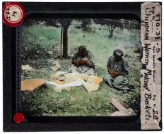 Lantern Slide, Making Baskets