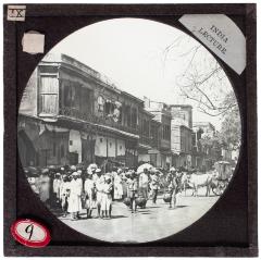 Lantern Slide, Crowded Street