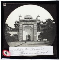 Lantern Slide, Akbar Tomb