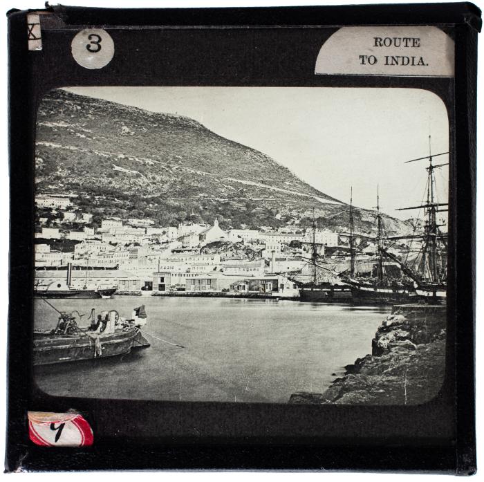 Lantern Slide, Coastal Town