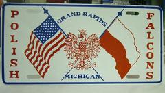 Logo License Plate, Polish Falcons