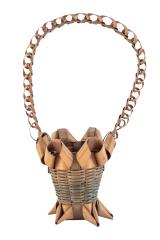 Basket With Porcupine Twist Base