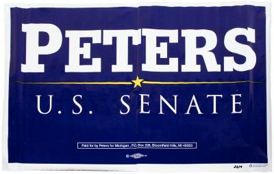 Political Sign, Gary Peters US Senate