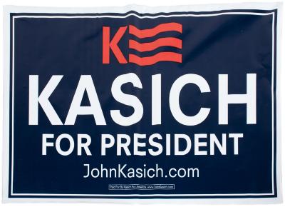 Political Sign, John Kasich for President