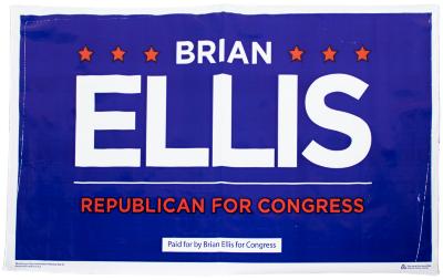 Political Sign, Brian Ellis Republican for Congress