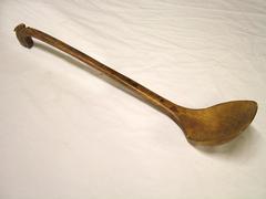 Wooden Ladle, Rabbit Effigy Handle