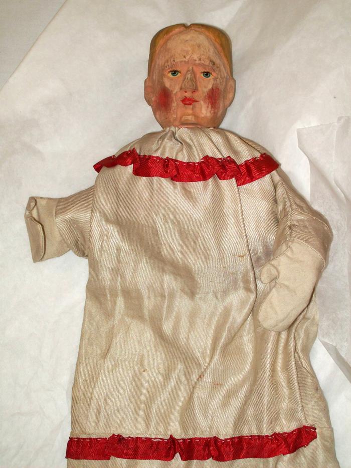 Hand Puppet, Woman, One Of A Collection Of 7