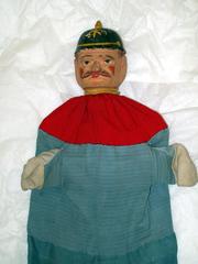 Hand Puppet, Soldier, One Of A Collection Of 7