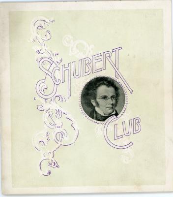Program, Schubert Club