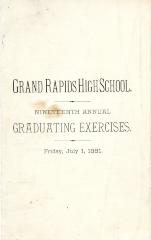 Graduation Program, Grand Rapids High School