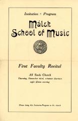 Program, Malek School of Music