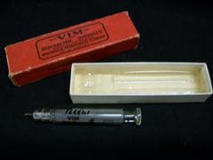 Hypodermic Syringes In Red Box