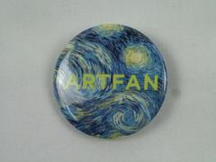 Pin-back Button, Artfan"