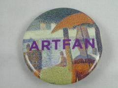 Pin-back Button, Artfan"