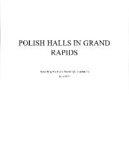 Polish Halls in Grand Rapids
