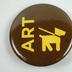 Pin-back Button, Art Dog"