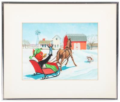 Painting, Willy Wood Sleigh Ride