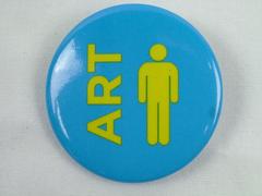 Pin-back Button, Art Man"