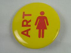 Pin-back Button, Art Woman"