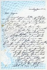 Letter, Norman Shelner to Joyce Washburn Skinner