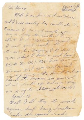 Letter, Dennis Lobbezoo to Joyce Washburn Skinner