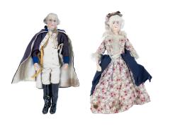 George and Martha Washington Dolls