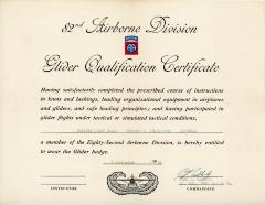 Glider Qualification Certificate