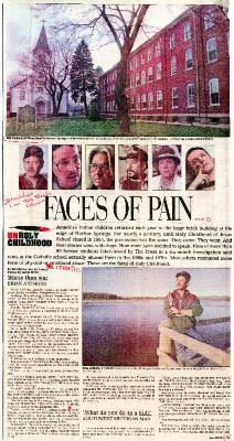 Grand Rapids Press Article, "Faces of Pain, Unholy Childhood"