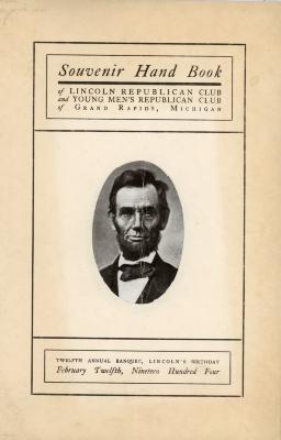 Program, Souvenir Hand Book of Lincoln Republican Club