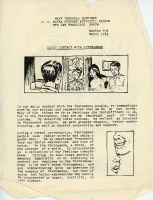 Flyer, "Daily Contact with Vietnamese"