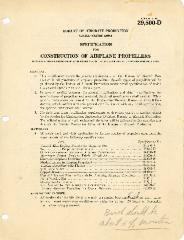 Document, Construction of Airplane Propellers
