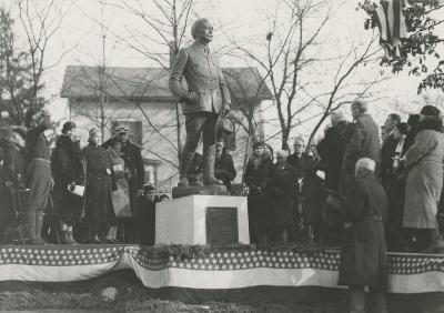 Photograph, Capt. Charles Eugene Belknap Statue Dedication