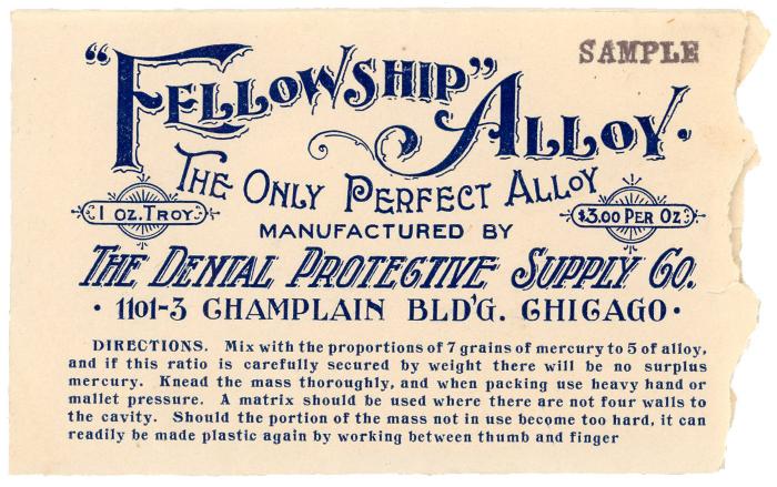 Sample, "Fellowship Alloy"