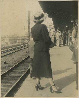 Photograph, Railroad Depot, Osaka, Japan