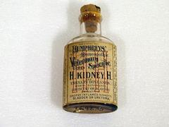 Bottle, Medicine Humphrey's Homeopathic Veterinary Specific Cures