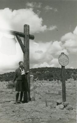 Photograph, Ruth Herrick at Apache National Forest